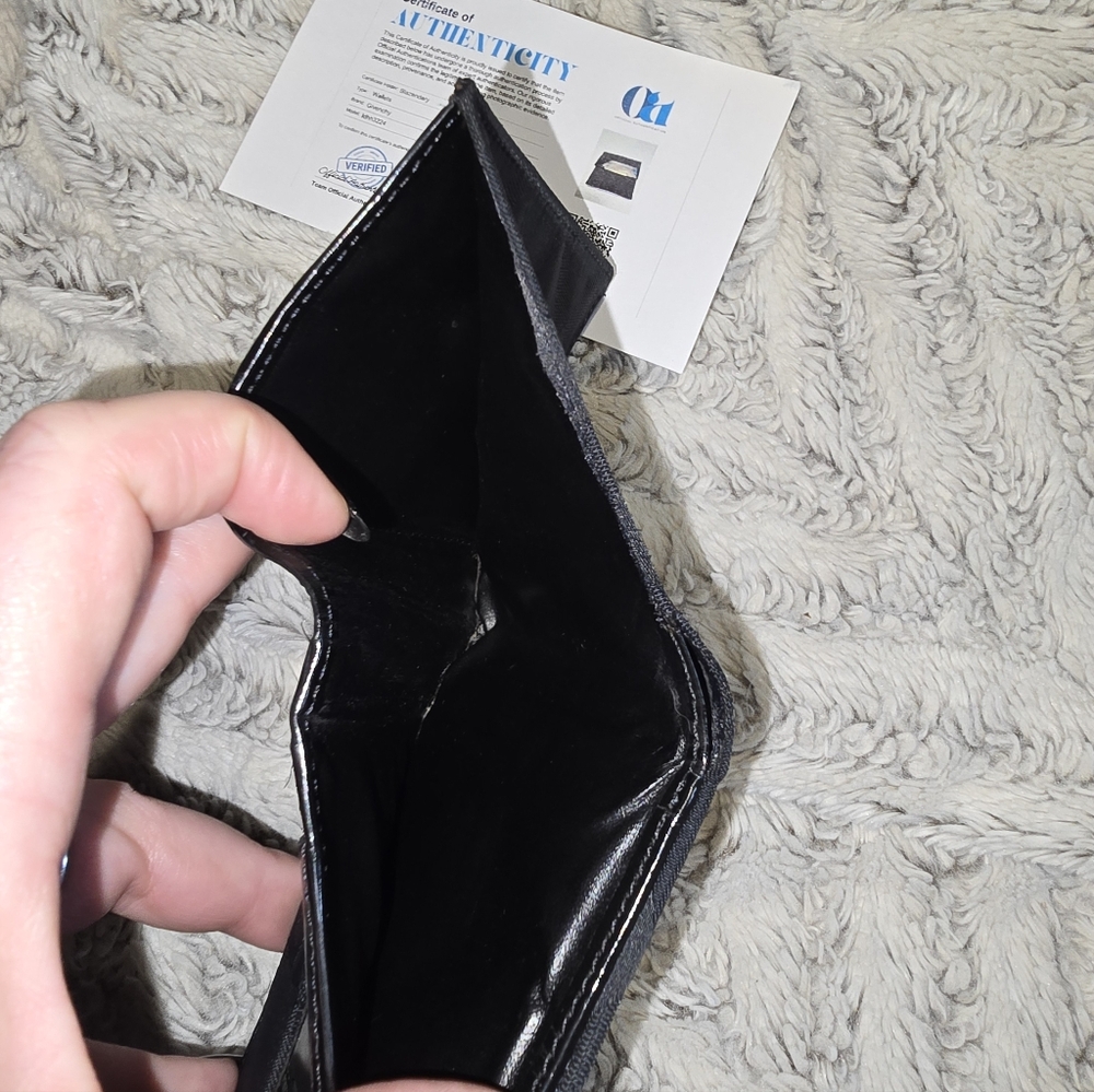 Givenchy Black Canvas Diamond Pattern Wallet - image 5